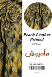 Peach Leather Printed 2 Piece D-18