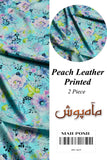 Peach Leather Printed 2 Piece D-06