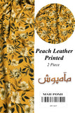 Peach Leather Printed 2 Piece D-09