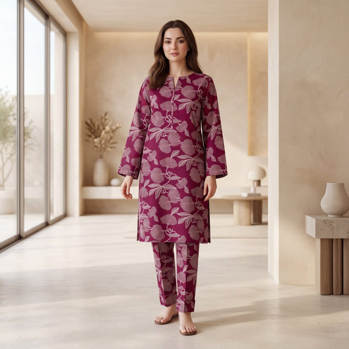 Nishat 2PC All Over Print Lawn Collection