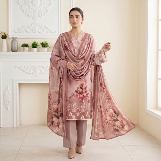 Afsana 3PC Digital Printed Lawn Suit by Mahposh-D14