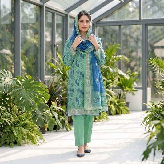 Afsana 3PC Digital Printed Lawn Suit by Mahposh-D51
