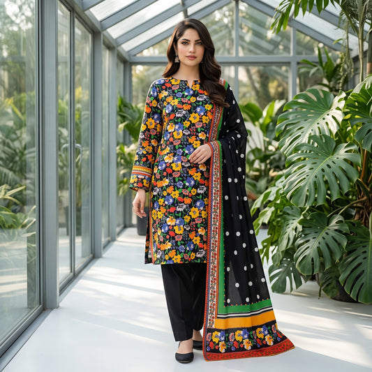 Afsana 3PC Digital Printed Lawn Suit by Mahposh-D50