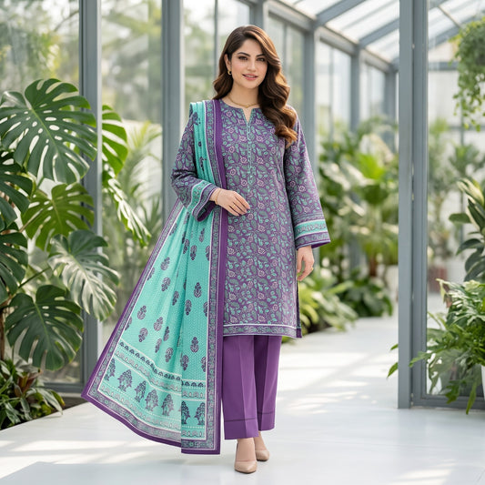 Afsana 3PC Digital Printed Lawn Suit by Mahposh-D59