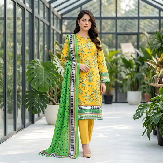 Afsana 3PC Digital Printed Lawn Suit by Mahposh-D53