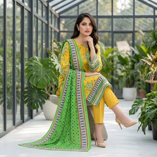 Afsana 3PC Digital Printed Lawn Suit by Mahposh-D53