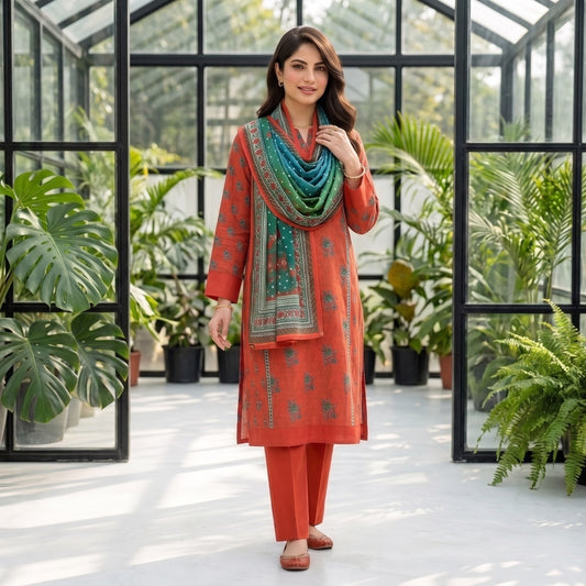 Afsana 3PC Digital Printed Lawn Suit by Mahposh-D55