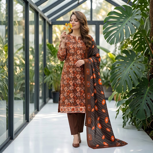Afsana 3PC Digital Printed Lawn Suit by Mahposh-D54