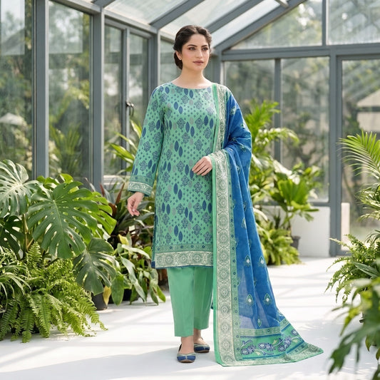 Afsana 3PC Digital Printed Lawn Suit by Mahposh-D51