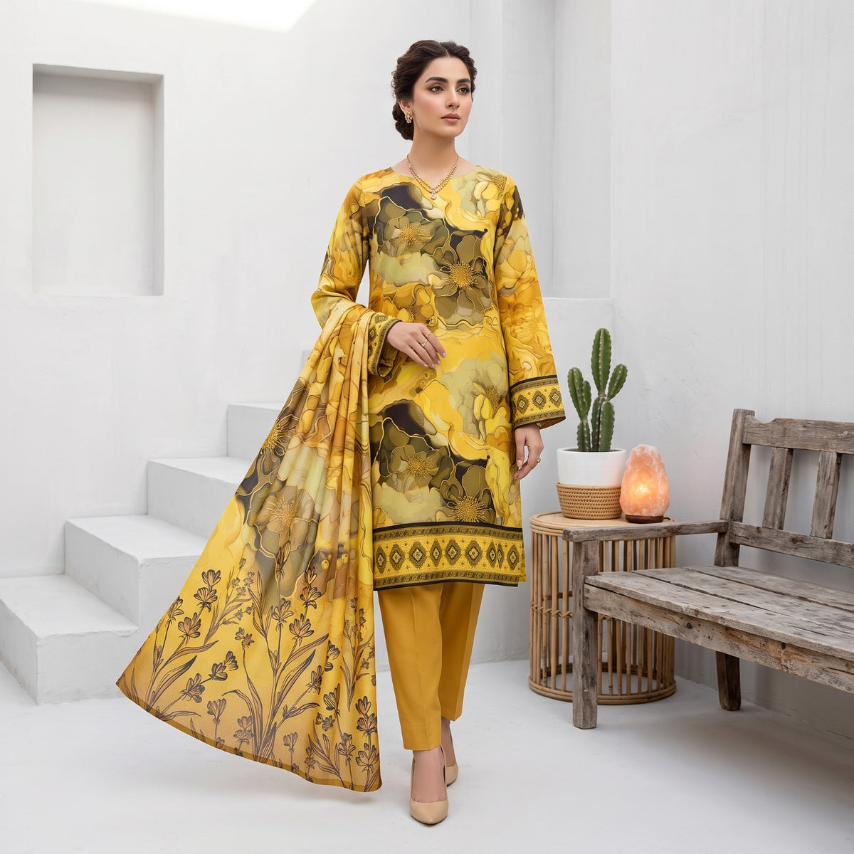 Afsana 3PC Digital Printed Lawn Suit by Mahposh-D62