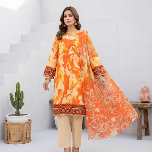 Afsana 3PC Digital Printed Lawn Suit by Mahposh-D63