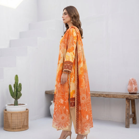 Afsana 3PC Digital Printed Lawn Suit by Mahposh-D63
