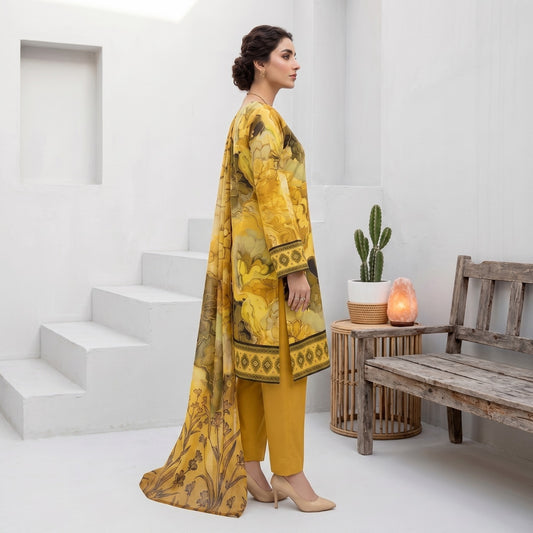Afsana 3PC Digital Printed Lawn Suit by Mahposh-D62