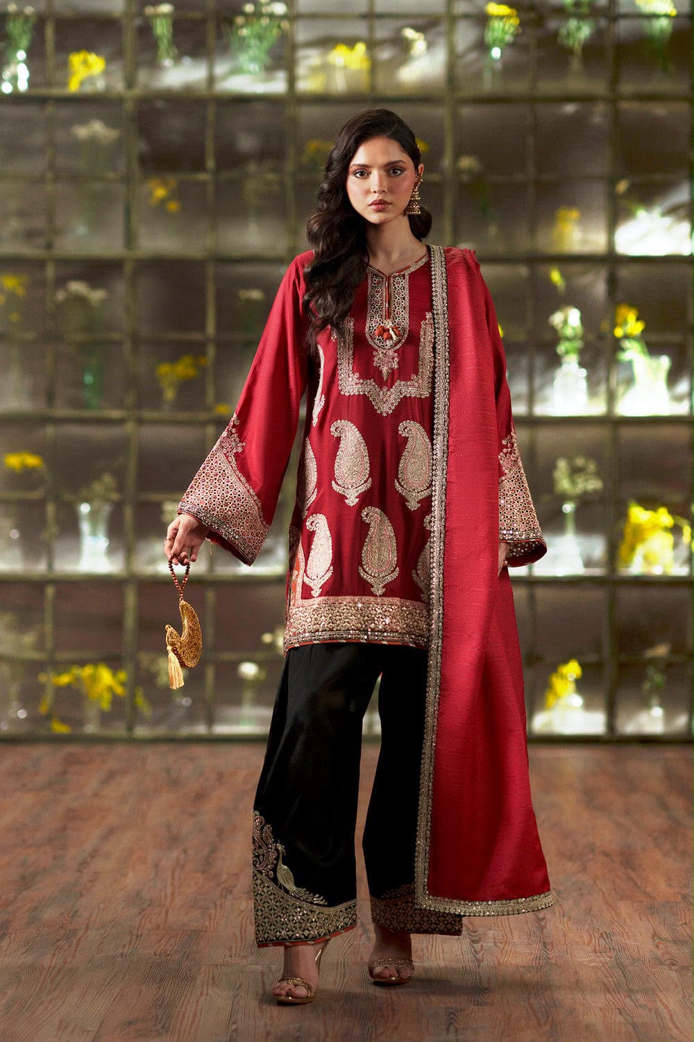 Ethnic Silk 3PC Suit by Mahposh-D61