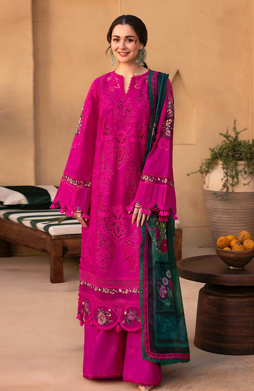Saira Rizwan 3PC Lawn by Mahposh-D56