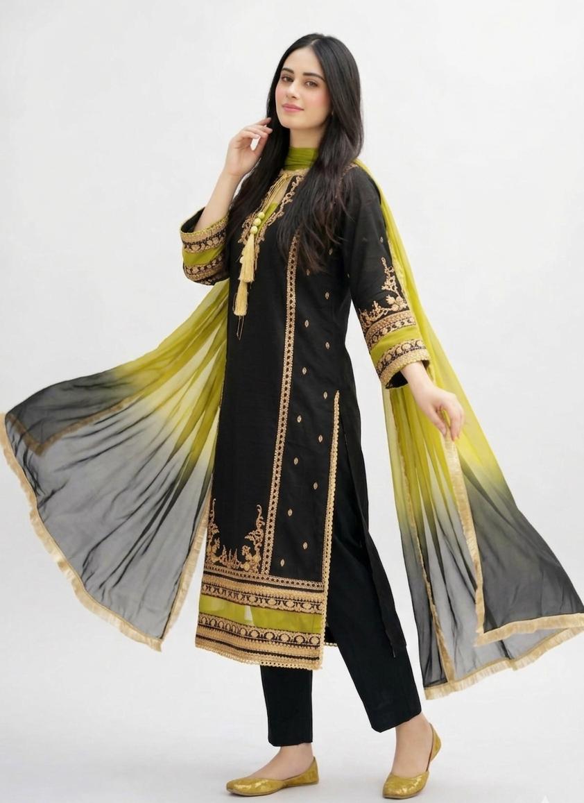 Omal Komal 3PC Lawn by Mahposh-D55