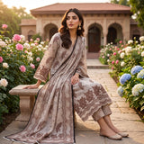 Zeenat 3PC Digital Printed Lawn Suit by Mahposh-D01
