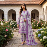 Zeenat 3PC Digital Printed Lawn Suit by Mahposh-D03