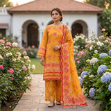 Zeenat 3PC Digital Printed Lawn Suit by Mahposh-D05