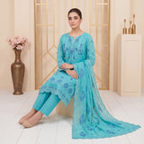 Mahroor by MahPosh Luxury Embroidered Bana Dora 3PC D-04