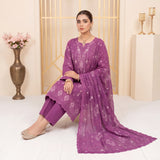 Mahroor by MahPosh Luxury Embroidered Bana Dora 3PC D-06