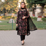 Bareeze Classic Embroidery 3PC  Fancy Suit D-1030
