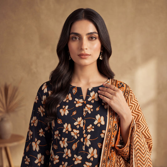 MahPosh Luxury Printed Lawn 3PC D-32