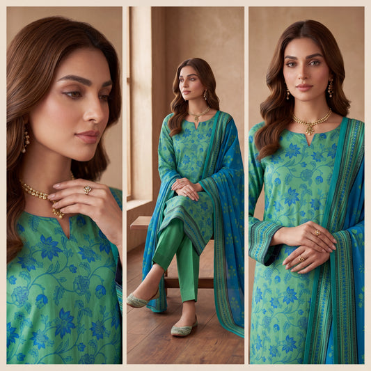 MahPosh Luxury Printed Lawn 3PC D-34