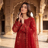 Mah-Noor By MahPosh Premium Doria Lawn Embroidered 3PC D-28