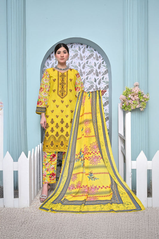 Muntaha Luxury Festive Print Lawn D-01 Vol-101