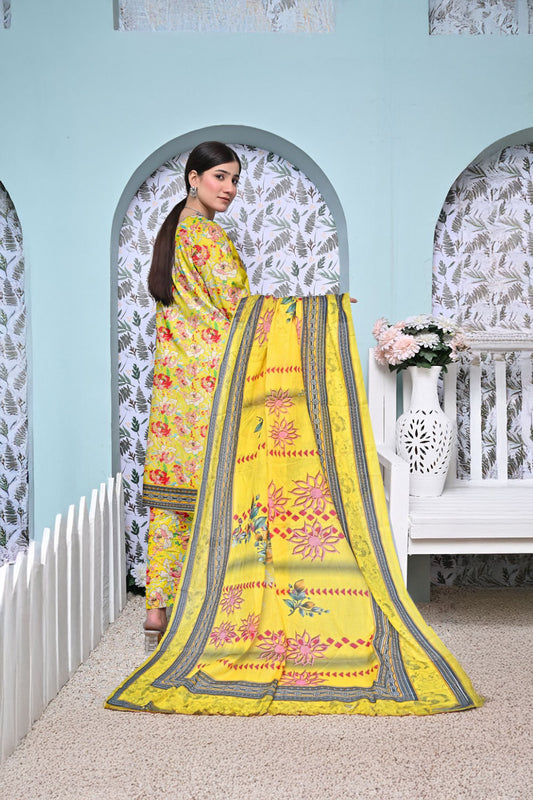Muntaha Luxury Festive Print Lawn D-01 Vol-101