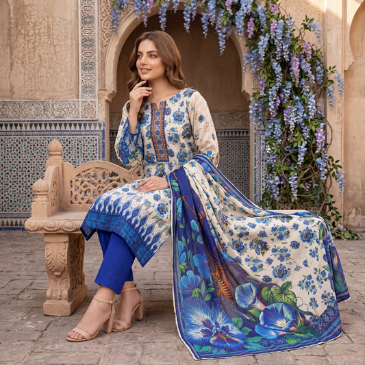 Orang Premium Printed Lawn 3 Piece – D05 Vol-16