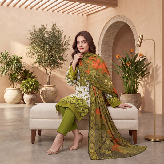Orang Premium Printed Lawn 3 Piece – D05 Vol-16