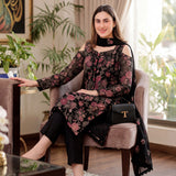 Bareeze Classic Embroidery 3PC  Fancy Suit D-1030